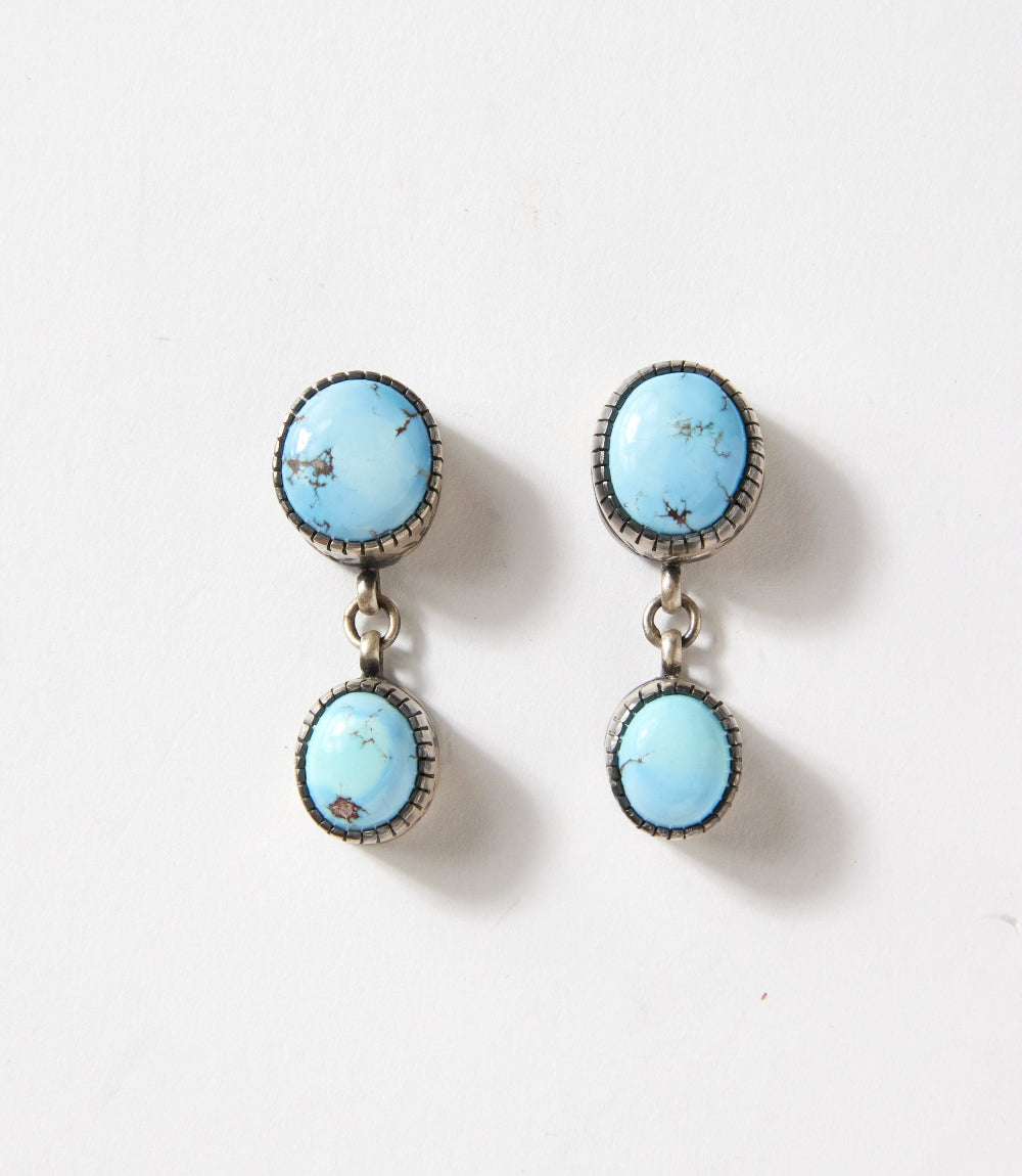 Golden Hill Turquoise Lariat Necklace And Earring Set