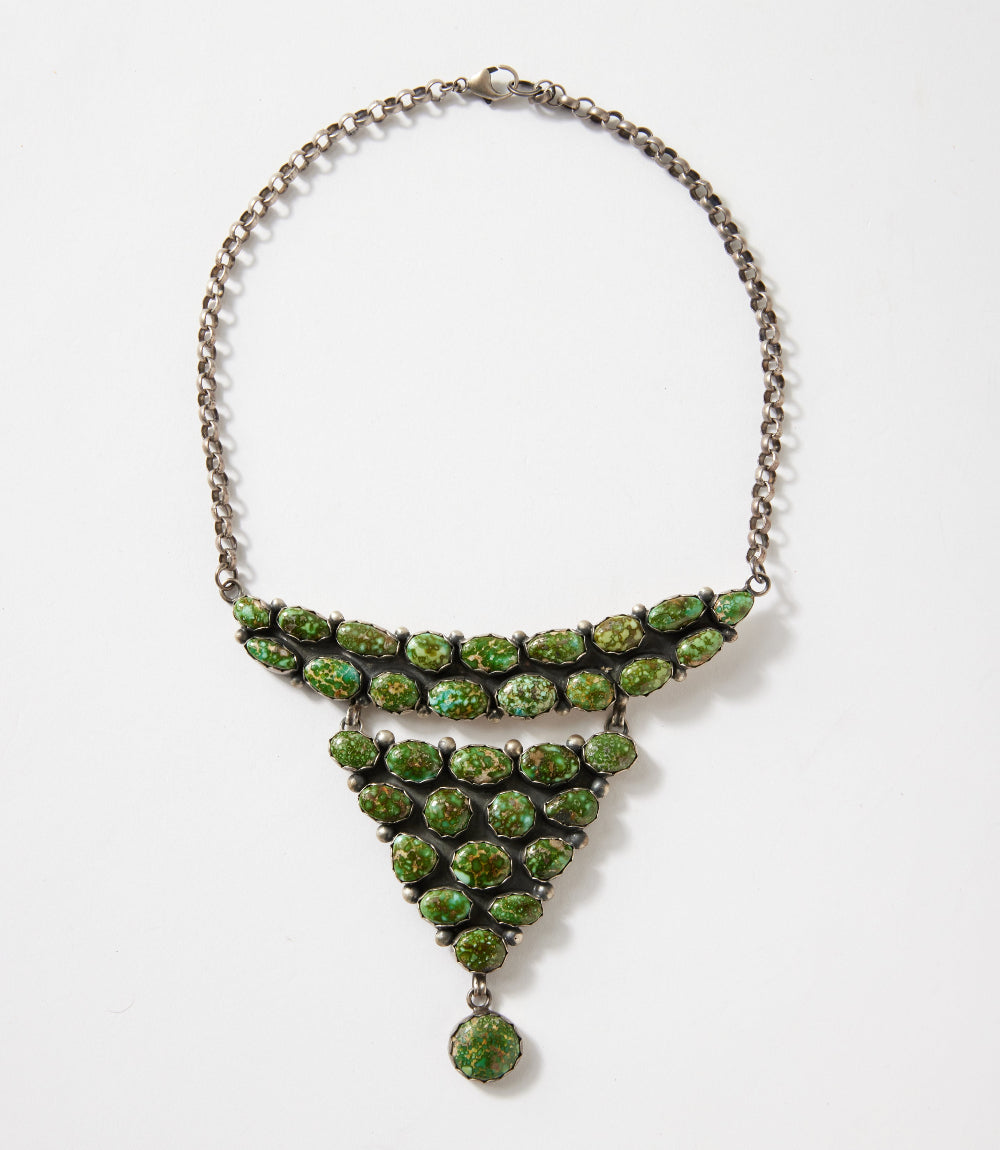 Sonoran Gold Turquoise Triangle Drop Necklace