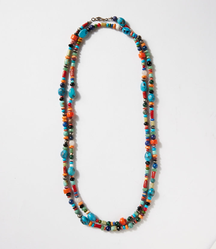 Santo Domingo Multi Stone Sterling Silver Necklace