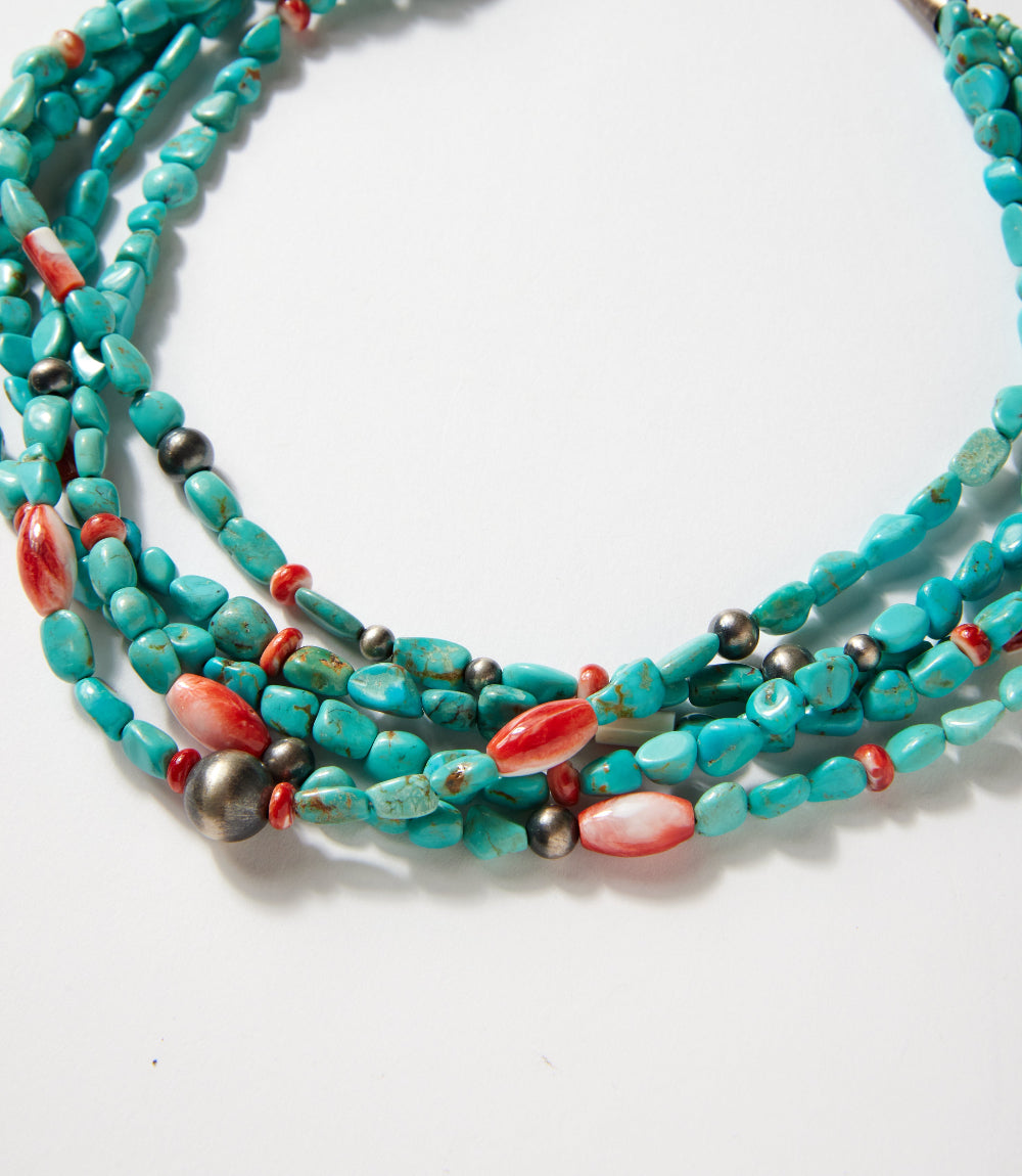 Five Strand Turquoise Necklace