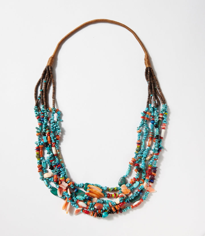 Santo Domingo Multi Stone Beaded Necklace
