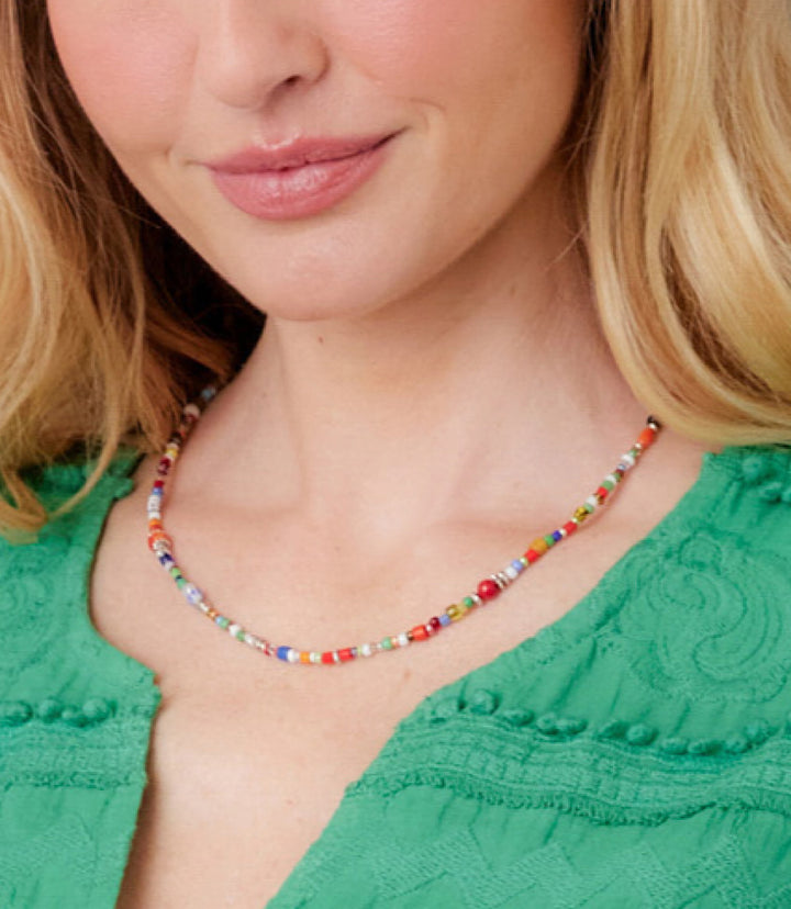 African Trade Beads Necklace