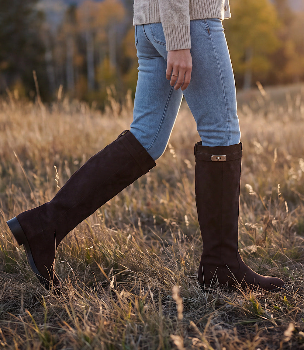 Billini Noemi Suede Riding Boots