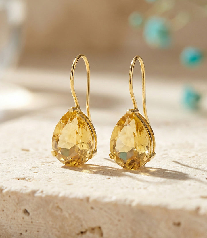 Sienna Teardrop Gemstone Earrings