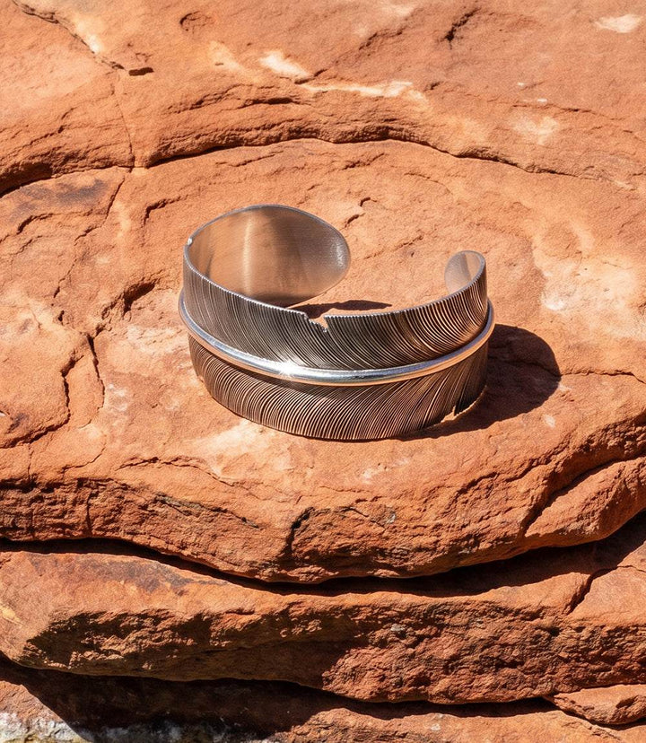 Sterling Silver Feather Bracelet