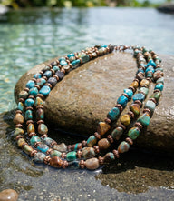 Turquoise Triple Strand Necklace