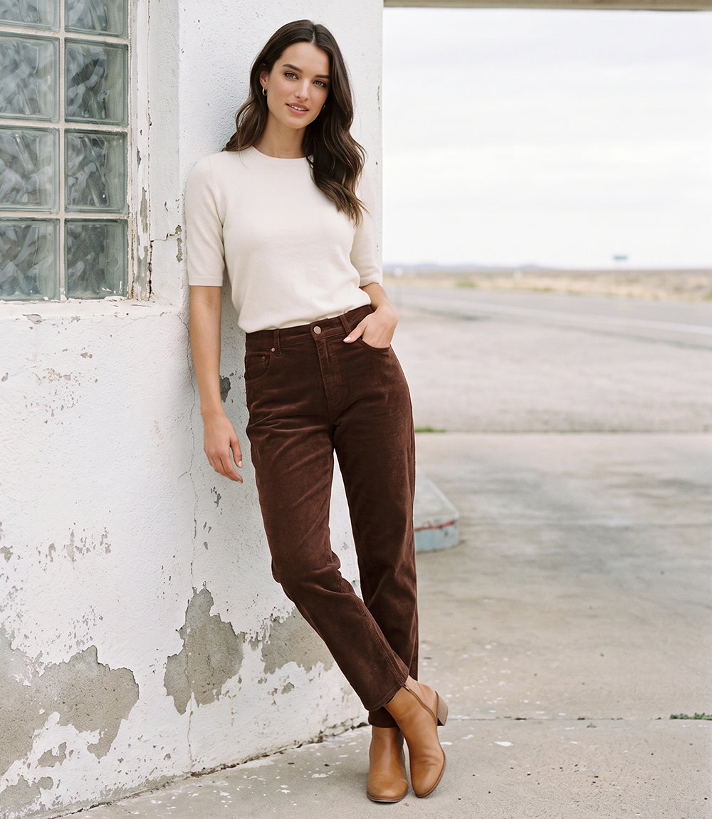 Corduroy Ankle Pant