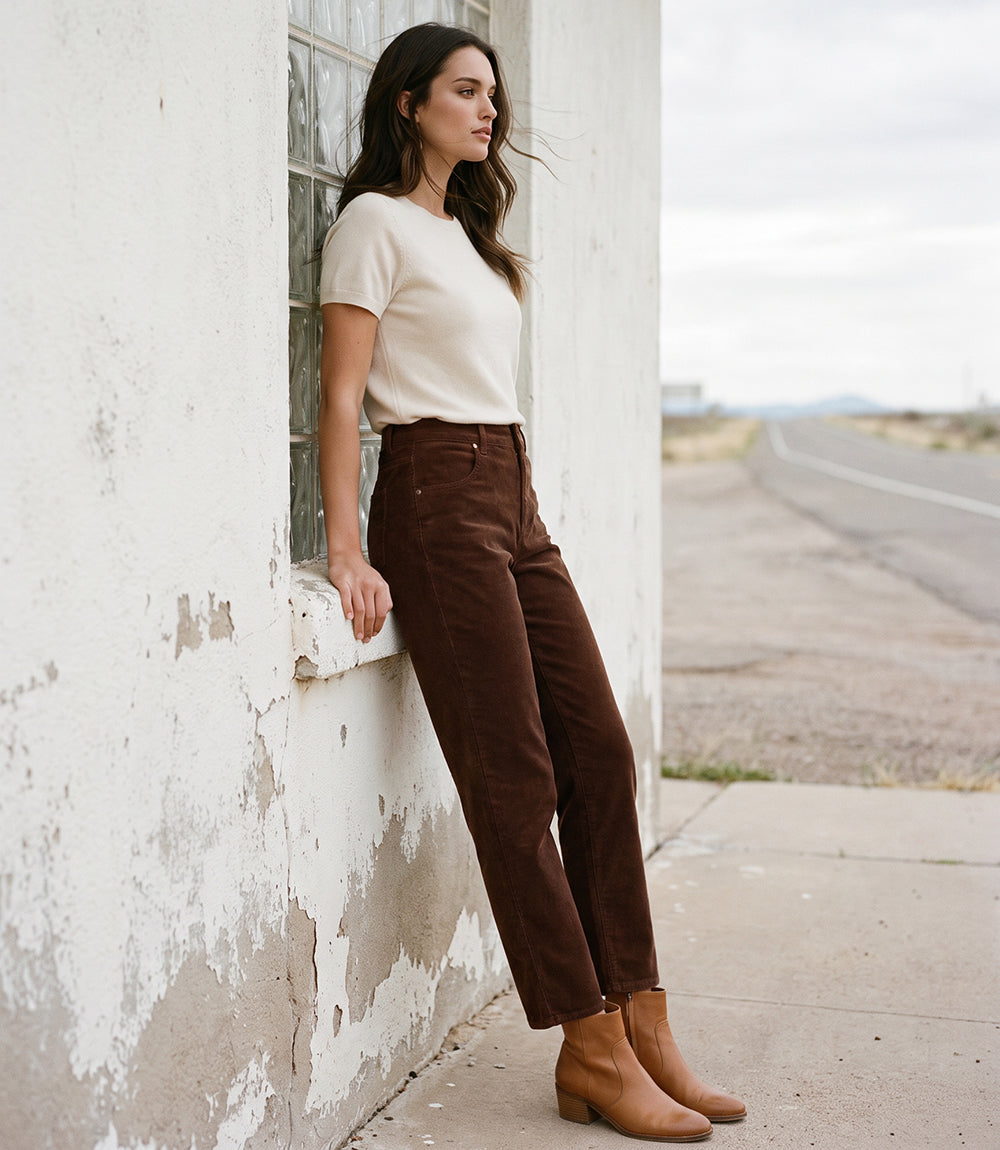 Corduroy Ankle Pant