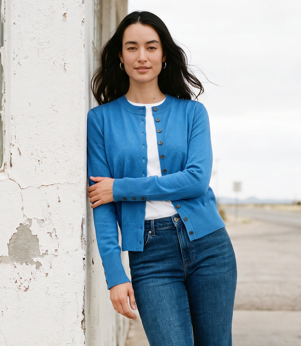 Button-Up Cardigan Sweater