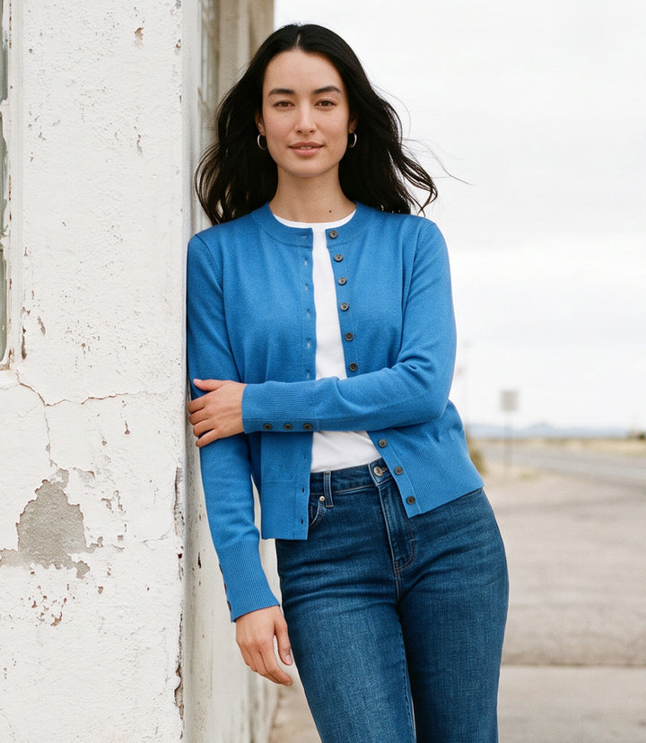 Button-Up Cardigan Sweater