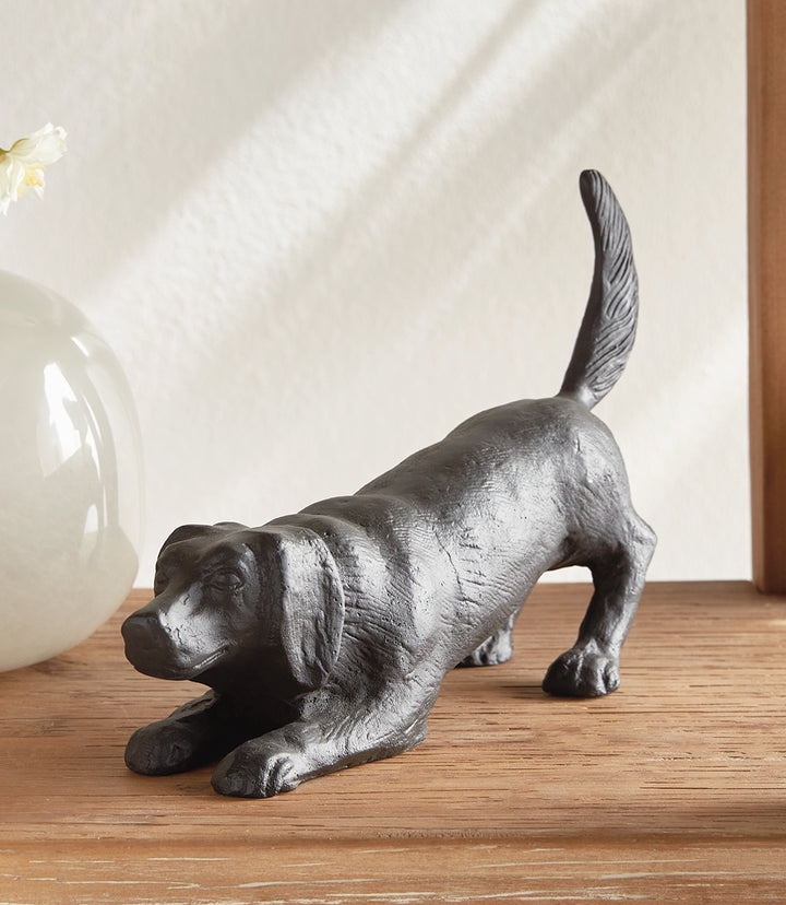 Playful Dog Sculpture