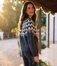 Jacquard Crewneck Sweater
