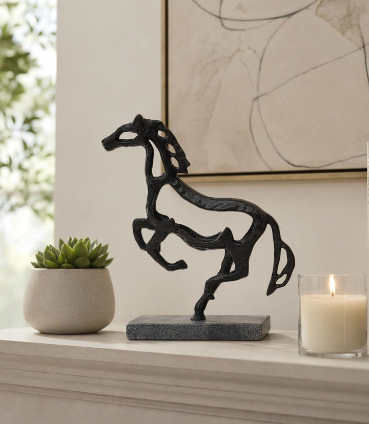 Galloping Horse Metal Sculpture