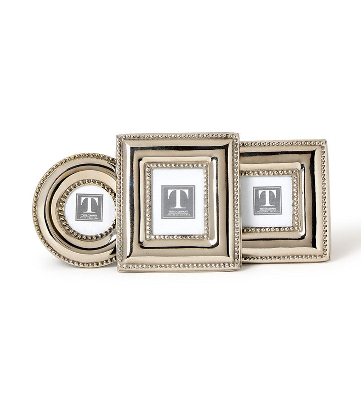 Silver Picture Frames, Set Of 3