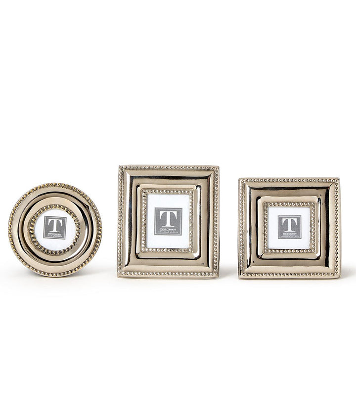 Silver Picture Frames, Set Of 3