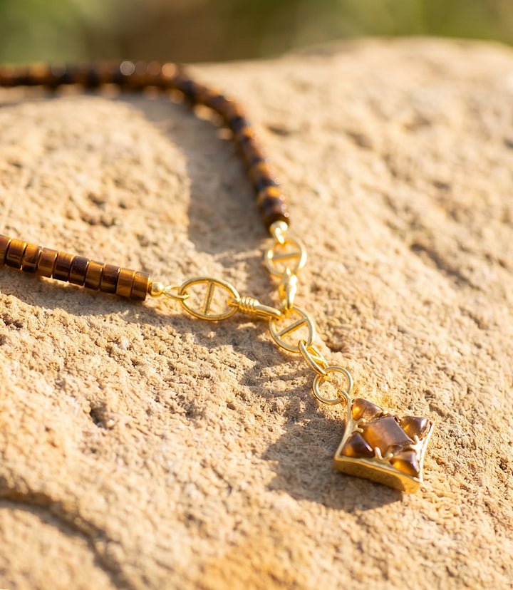 Tigers Eye Pendant Necklace