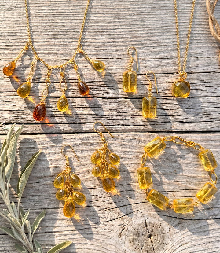 Citrine Dangle Earrings