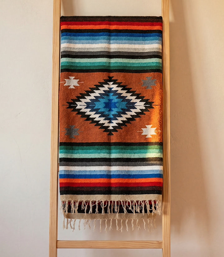 Red Earth Baja Fringe Blanket