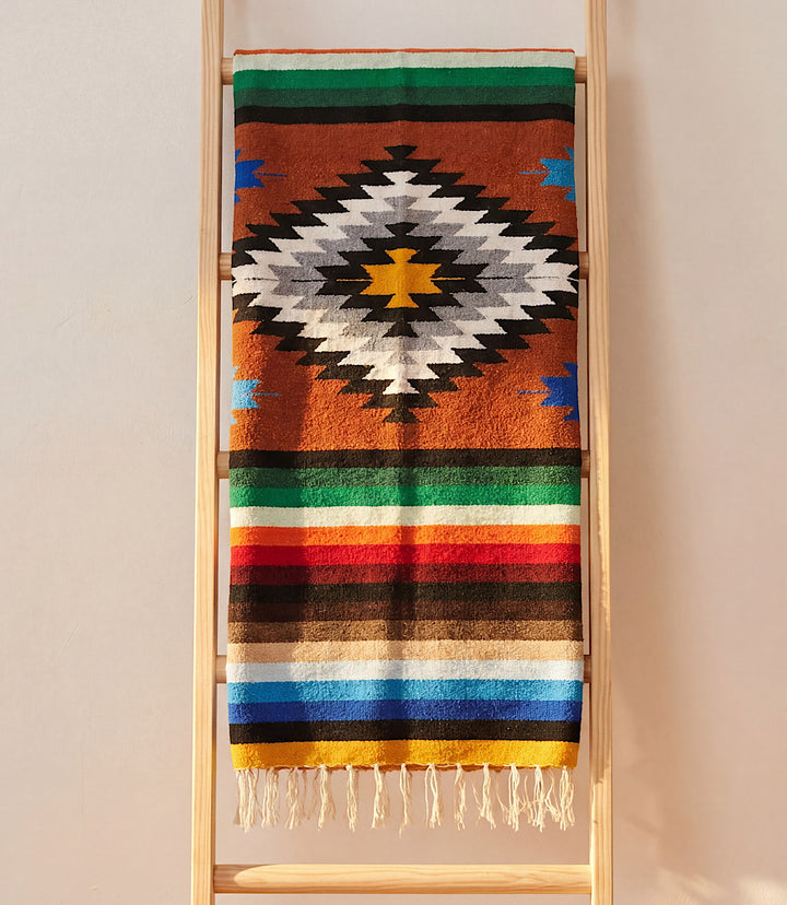 Red Earth Baja Fringe Blanket