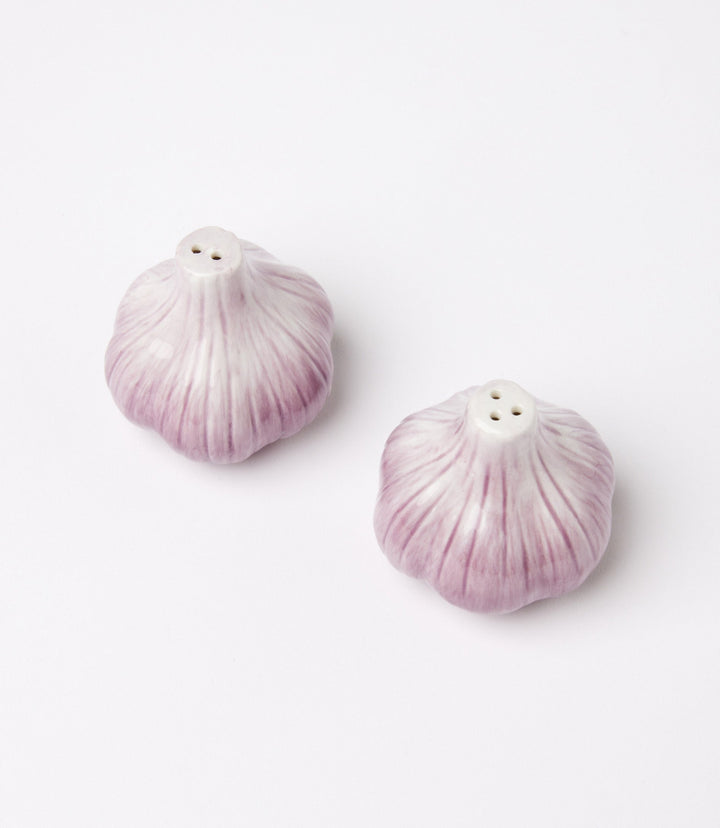 Garlic Salt And Pepper Shaker Set