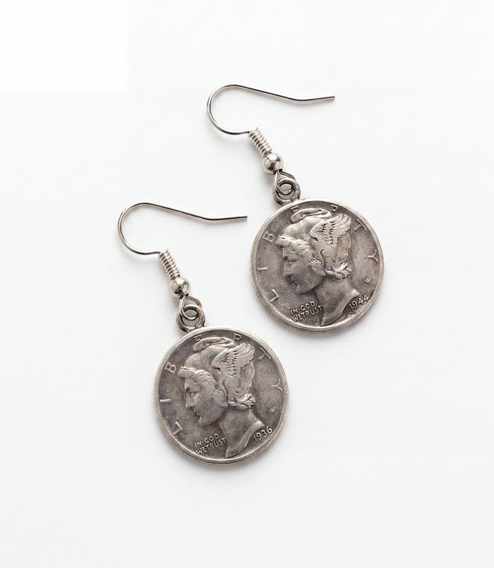 Mercury Dime Earrings