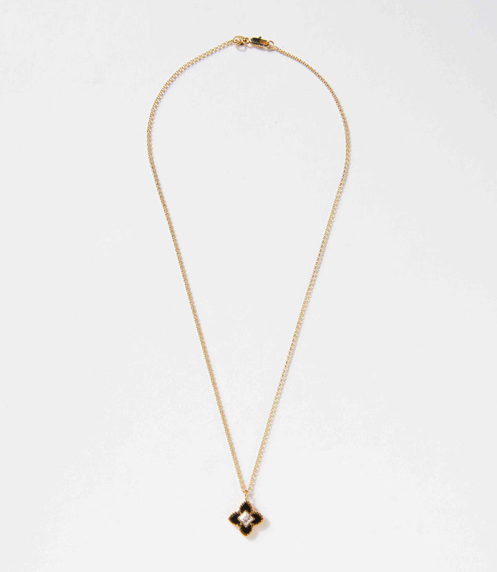 Diamond Lotus Necklace