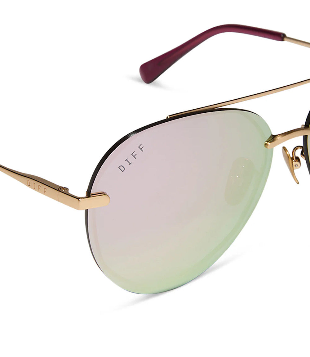 DIFF Lenox Mirror Polarized Aviators