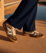Dolce Vita Merit Calf Hair Leopard Sneakers