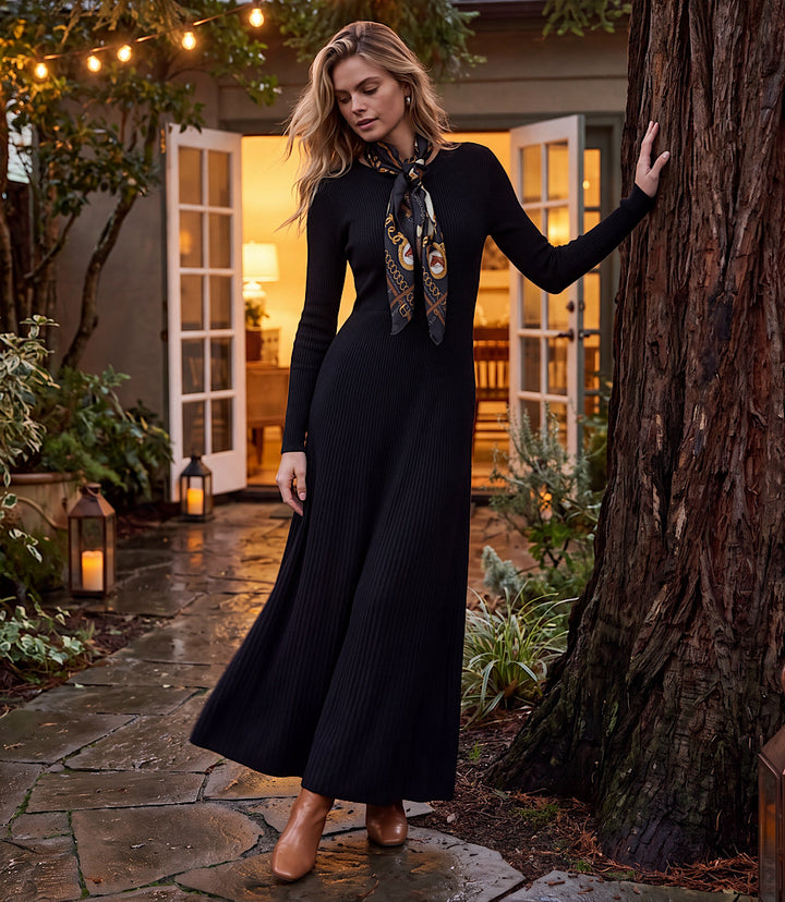 Seamless Sweater Midi Dress