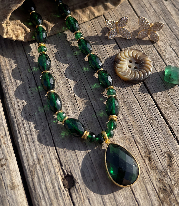 Emerald Statement Necklace