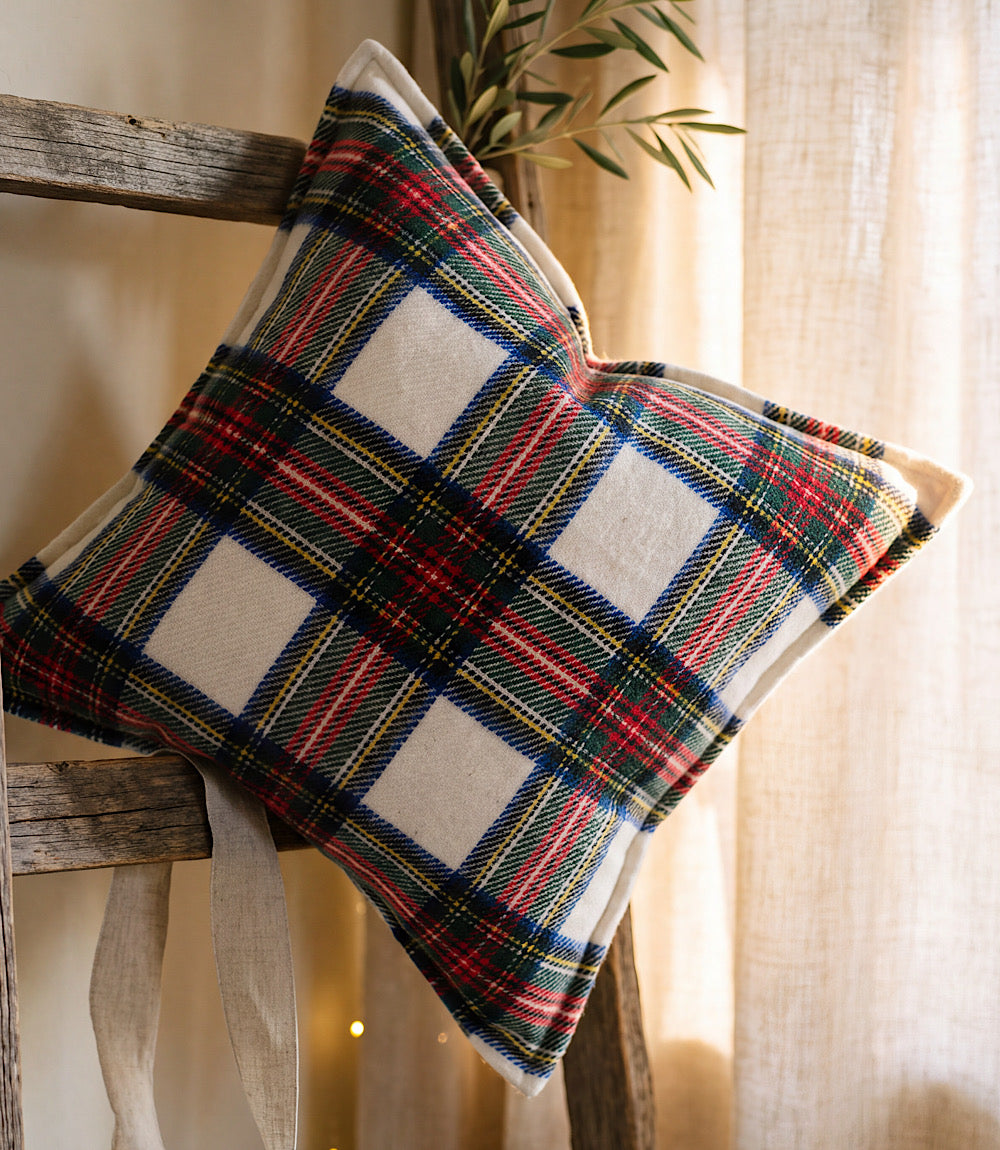 Tartan Plaid Square Throw Pillow