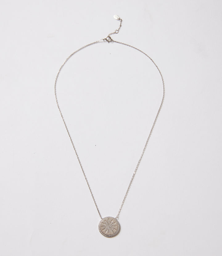Crystal Sun Pendant Necklace