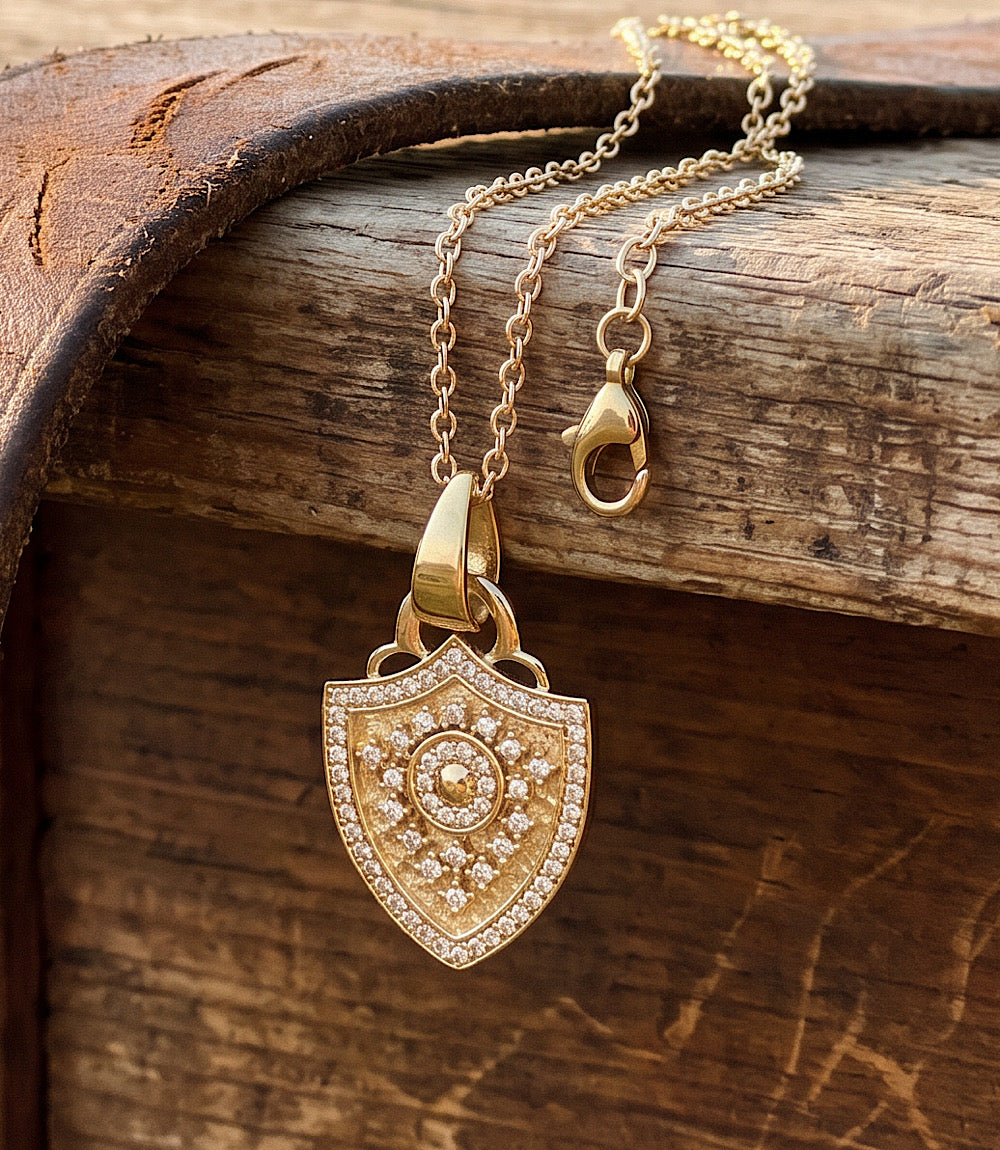 Crest Pendant Necklace