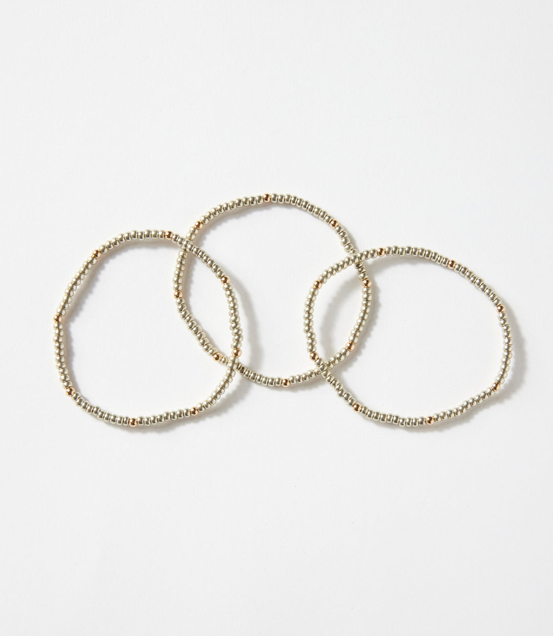 Beaded Crystal Bracelets, Set Of 3