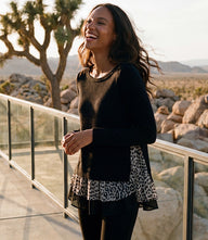 Petite Size Edge Stitch Hoodie
