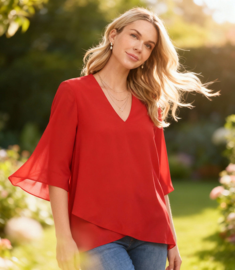 Bracelet Sleeve Asymmetric Top