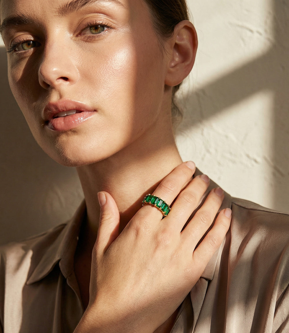 Baguette Gemstone Ring