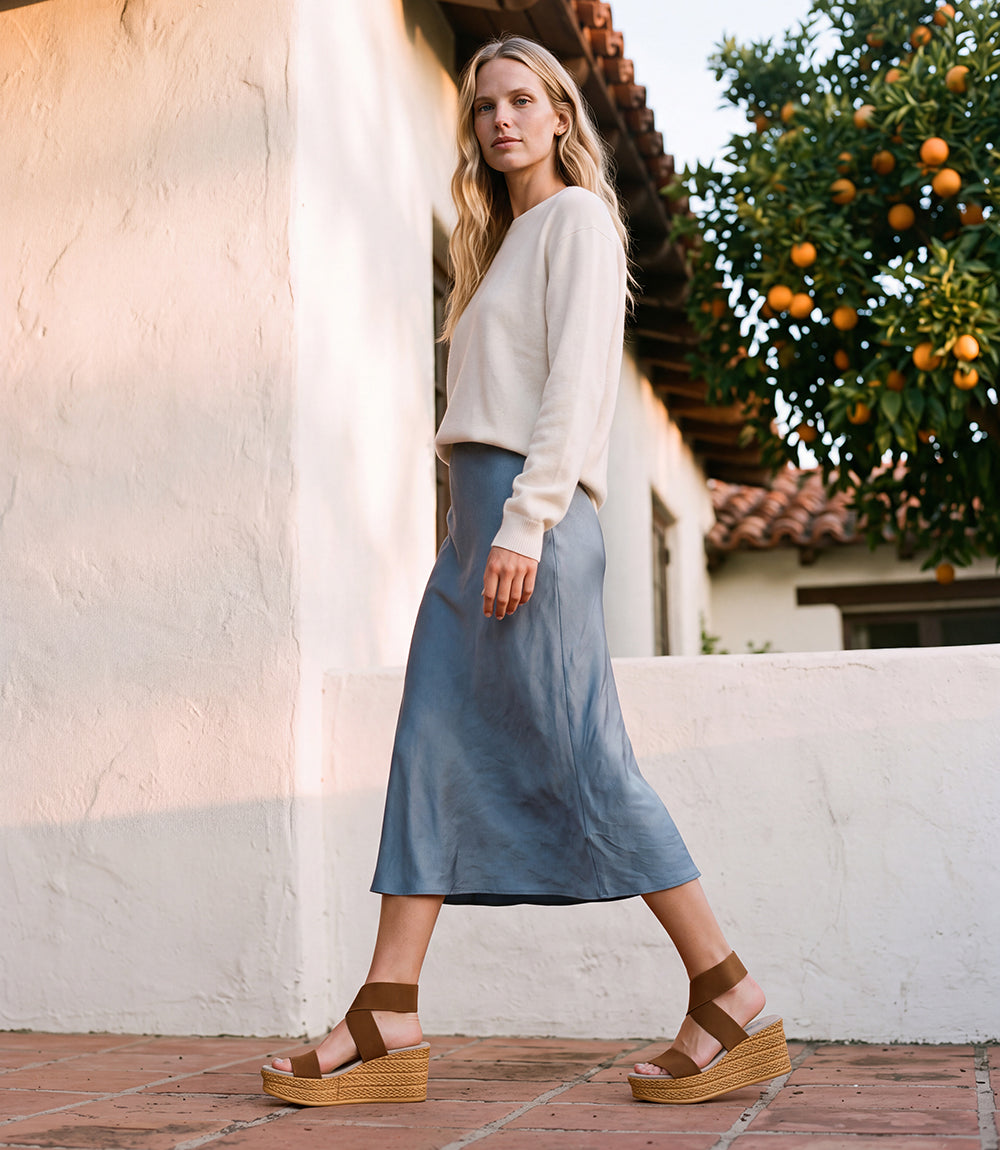 Charleston Shoe Co. Bermuda Strappy Wedge Sandals