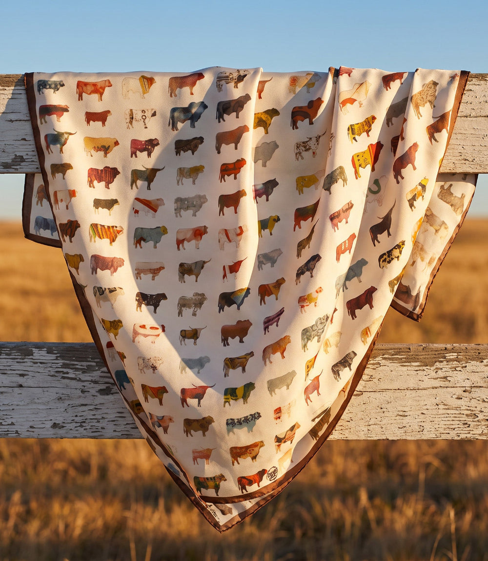 Big Pasture Silk Scarf
