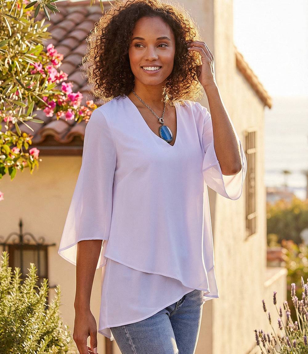 Bracelet Sleeve Asymmetric Top