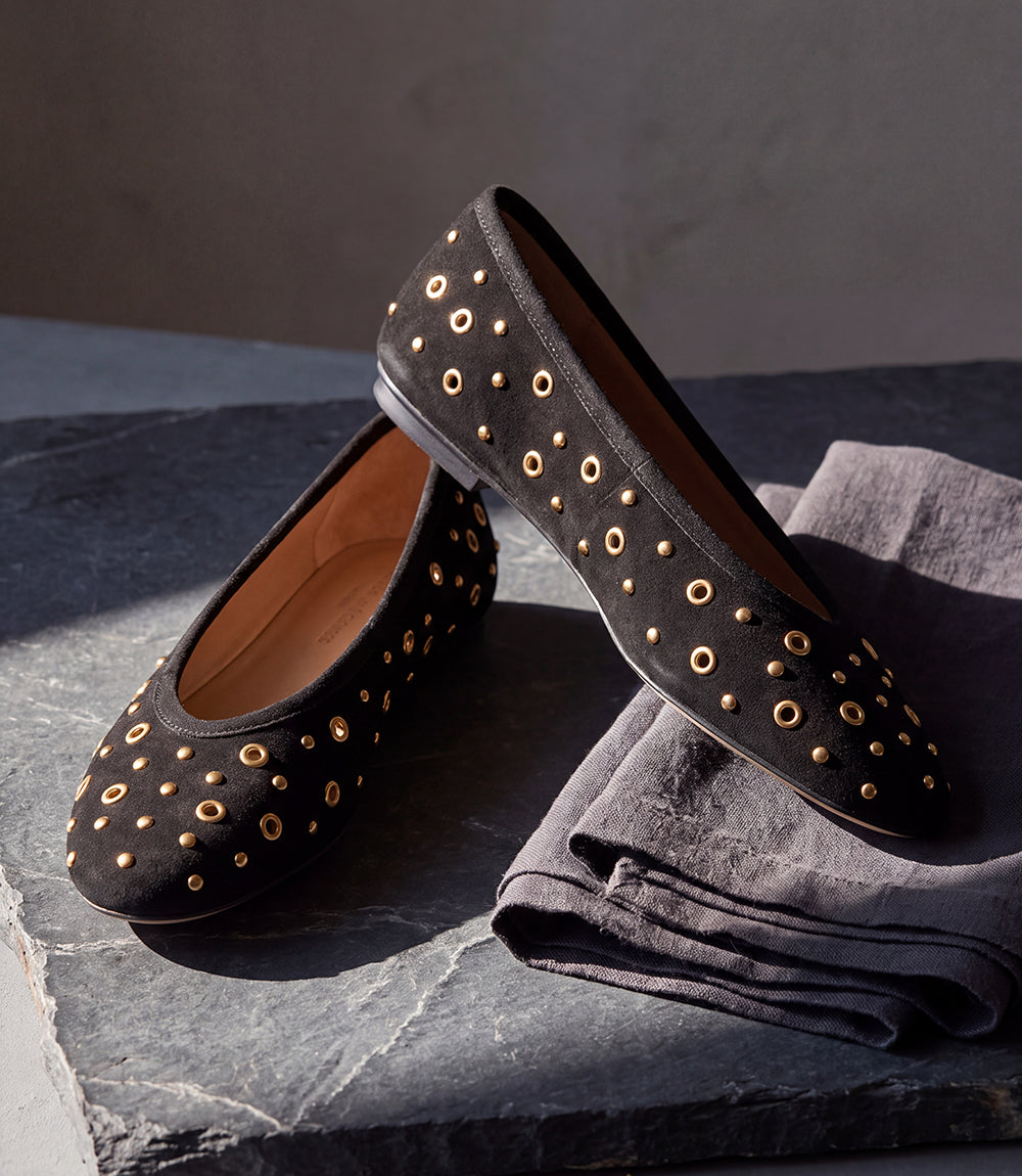 Dolce Vita Caret Stud Embellished Ballet Flats