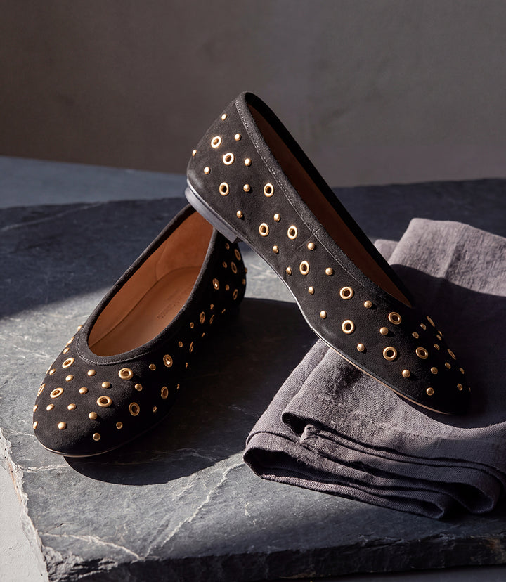 Dolce Vita Caret Stud Embellished Ballet Flats
