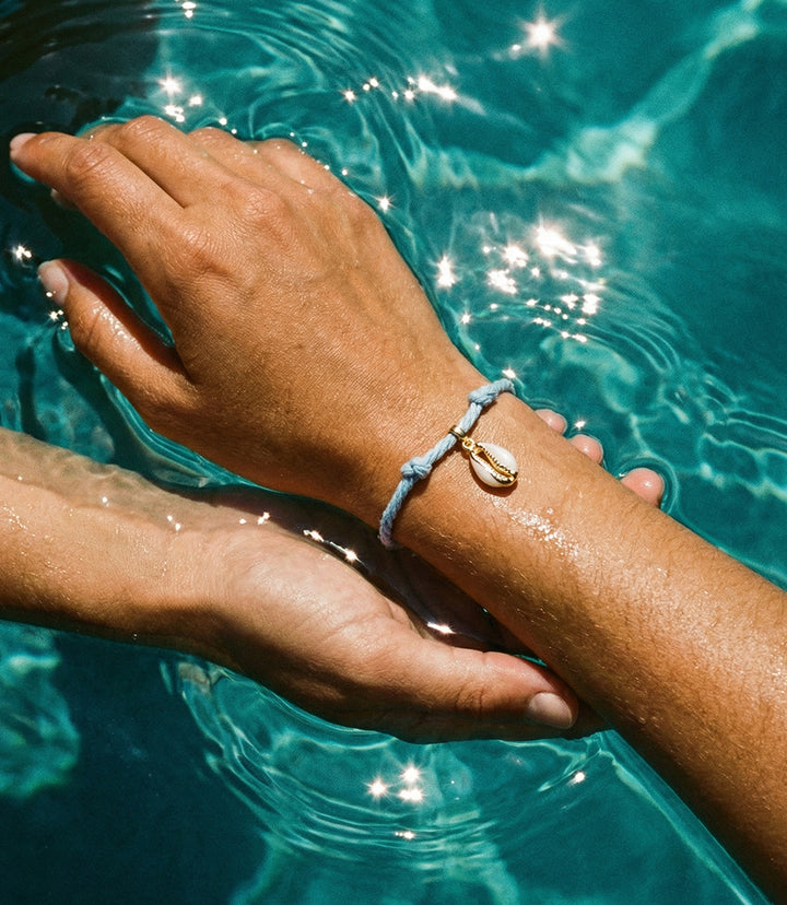 Cowrie Shell Cord Bracelet