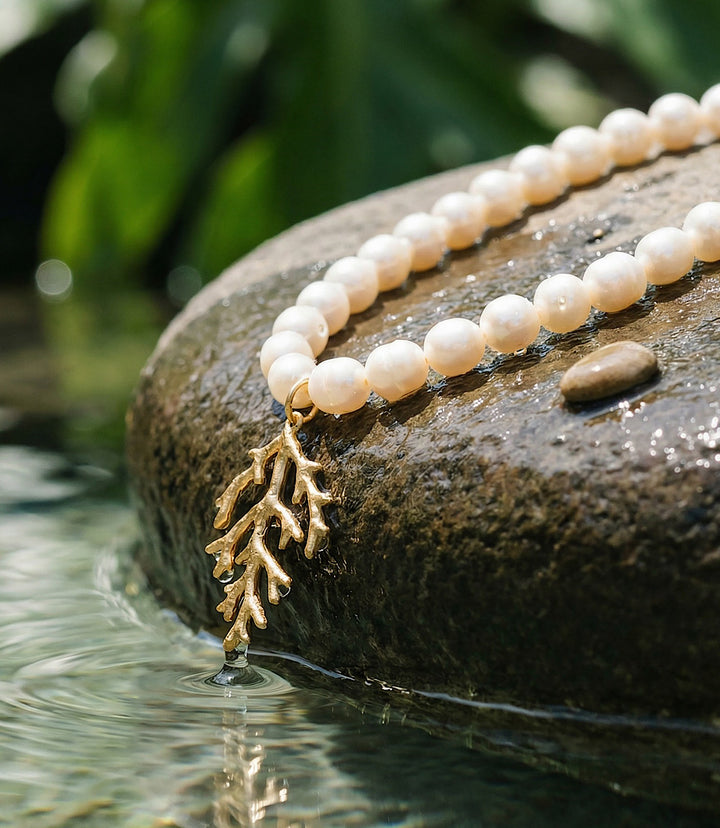 Coral Reef Pearl Necklace