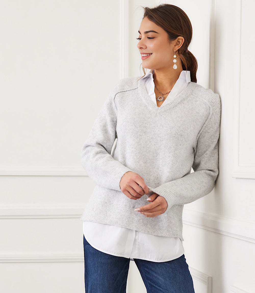 Petite Size Layered Sweater