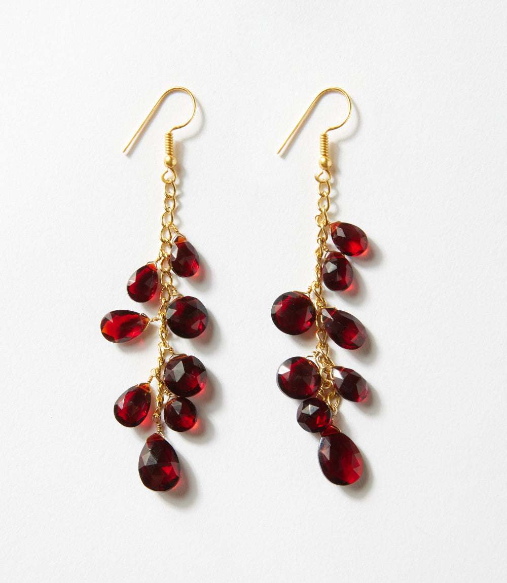 Cascading Gemstone Earrings