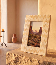 Mosaic Bone Picture Frame