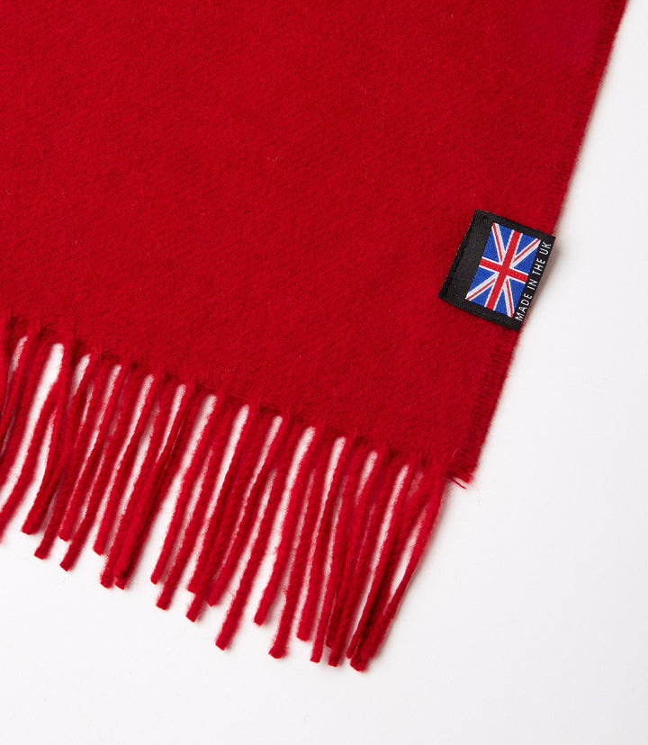 Merino Wool Fringed Scarf