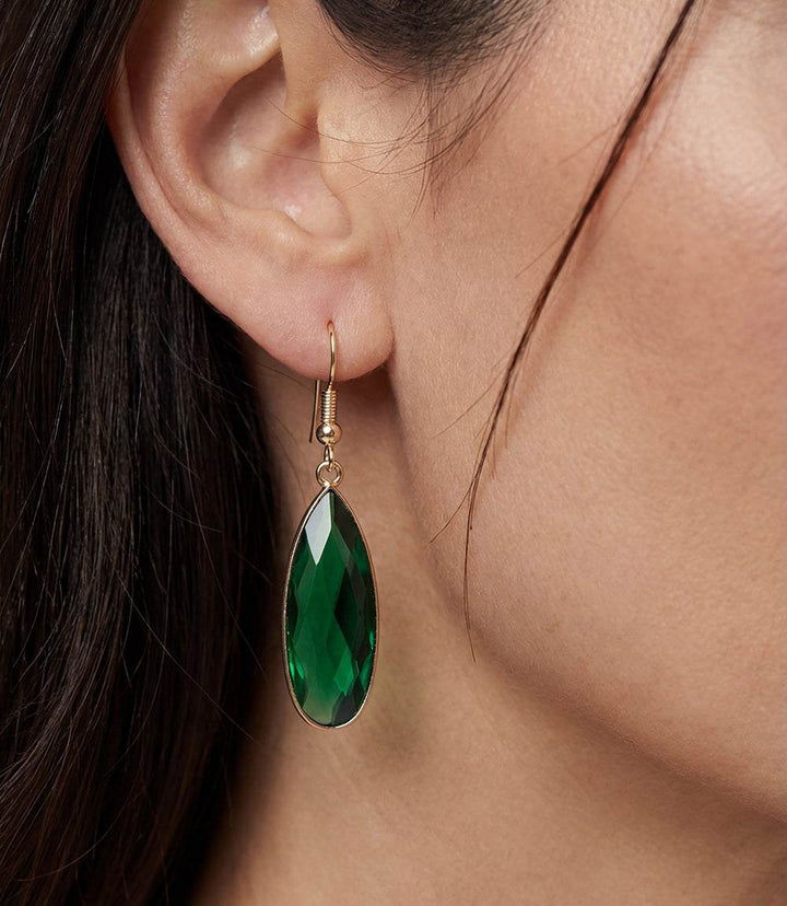 Emerald Quartz Earrings