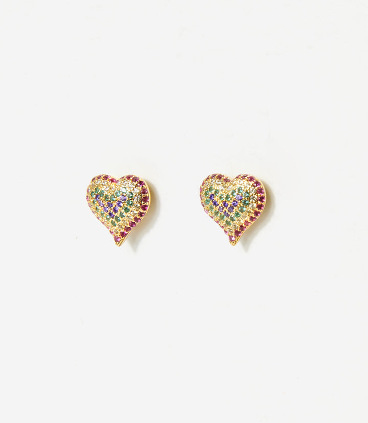Crystal Heart Earrings